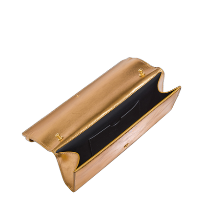 Shuffle Wallet in Lamé Leather