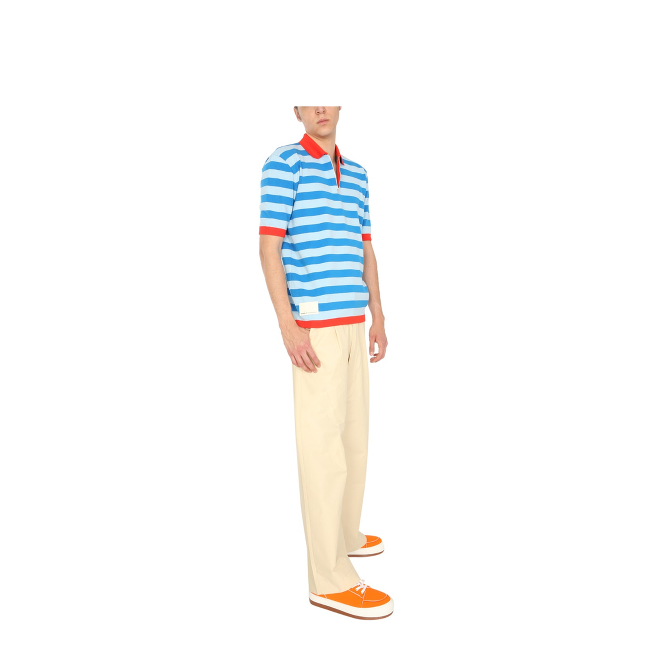 MAYFEYR - Sunnei - Knitted Polo - PSS02TURQOISELIGHTBL