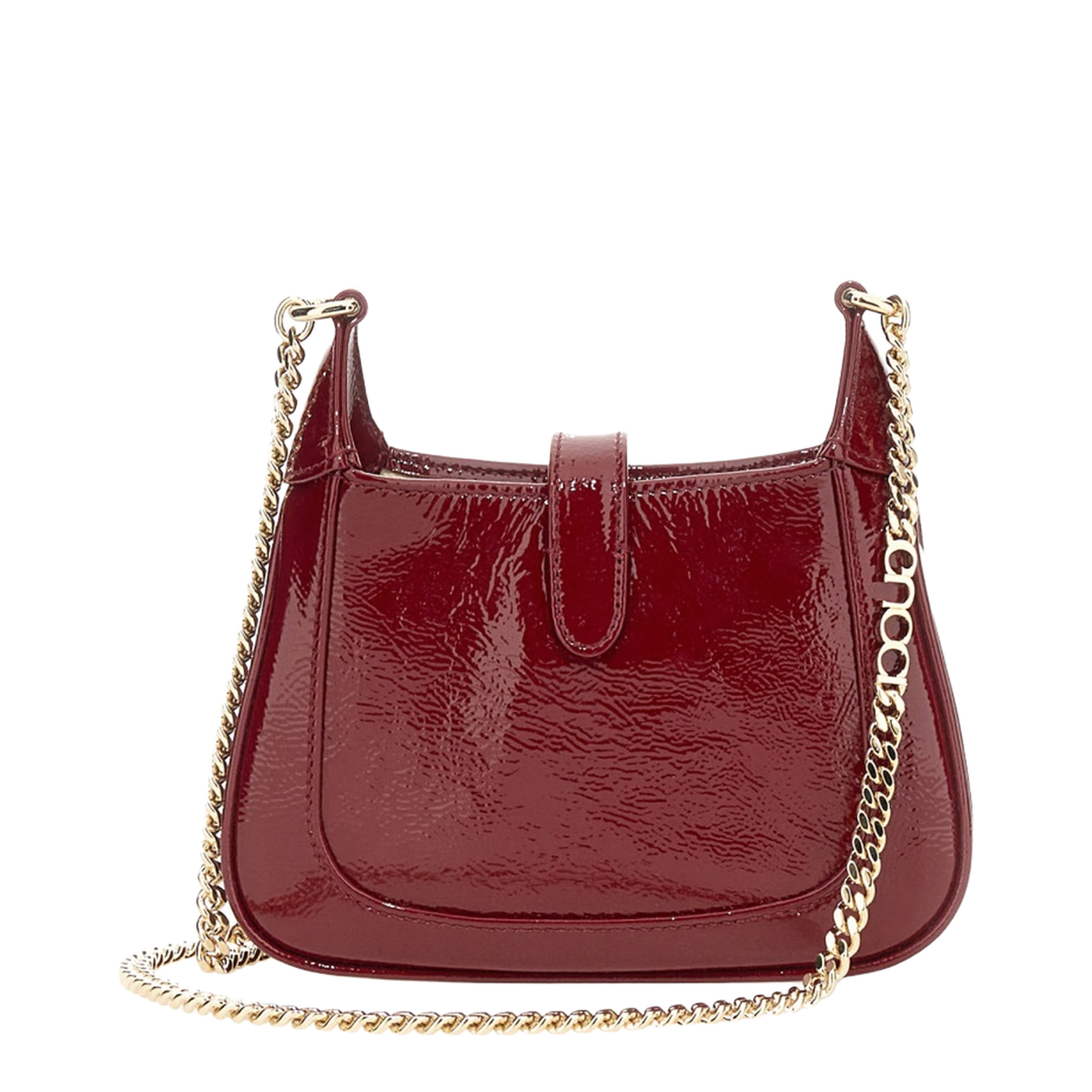 Jackie Notte Mini Charol Patent Leather Bag - Rosso Ancora