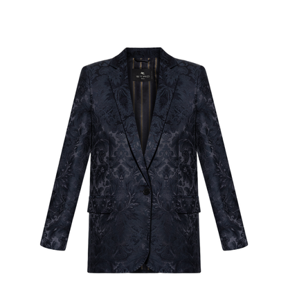 Silk-Blend Jacquard Jacket