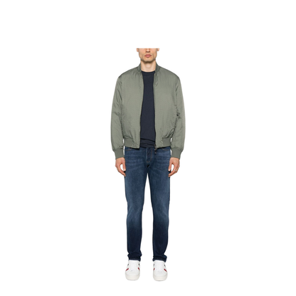 Jacquard Nylon Bomber Jacket
