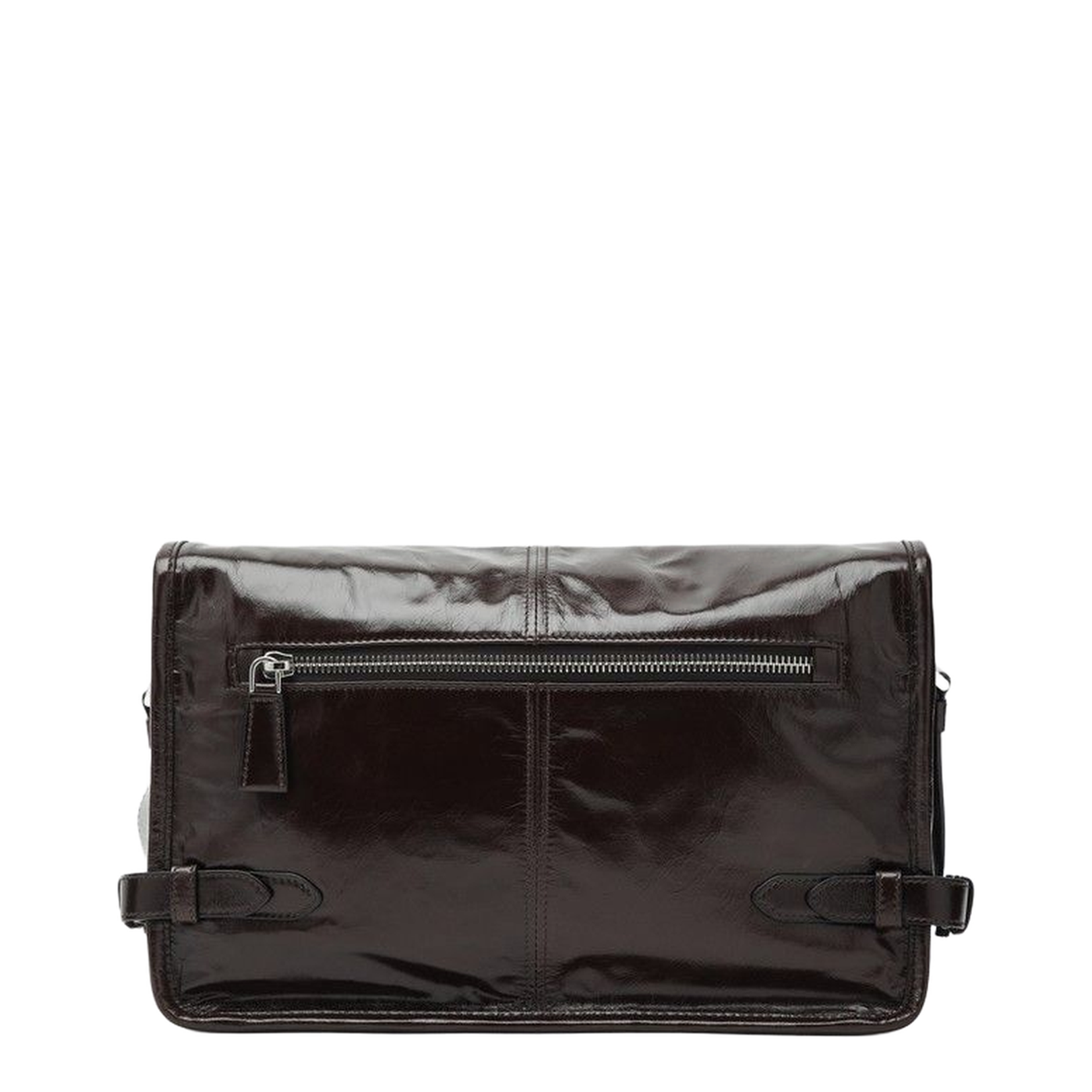 Dark Brown Leather Shoulder Bag