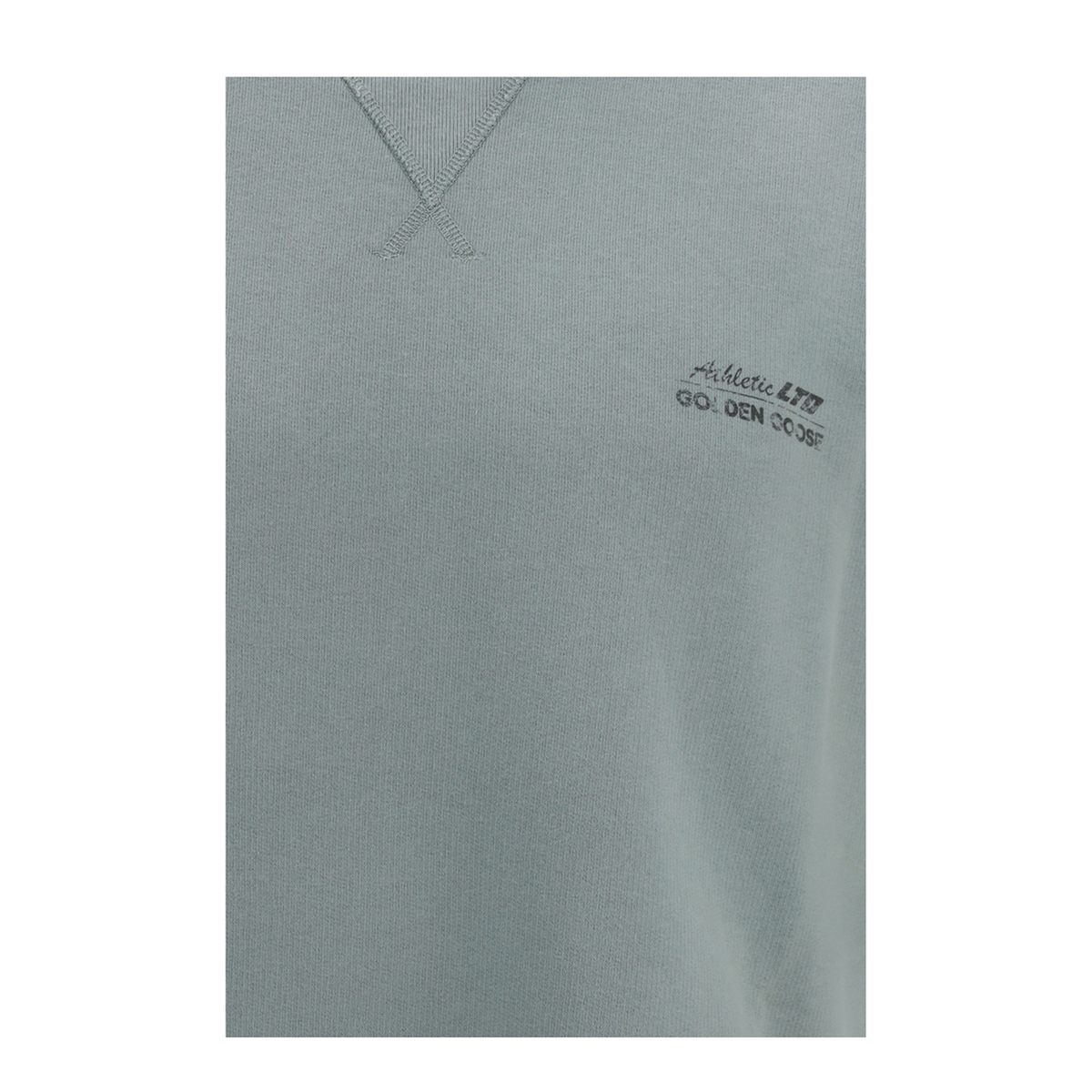 MAYFEYR - Golden Goose - Short Sleeve Sweatshirt With Back Print - GUP02853P00263235363