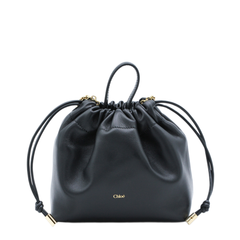Icons Mini Lambskin Shoulder Bag - Black