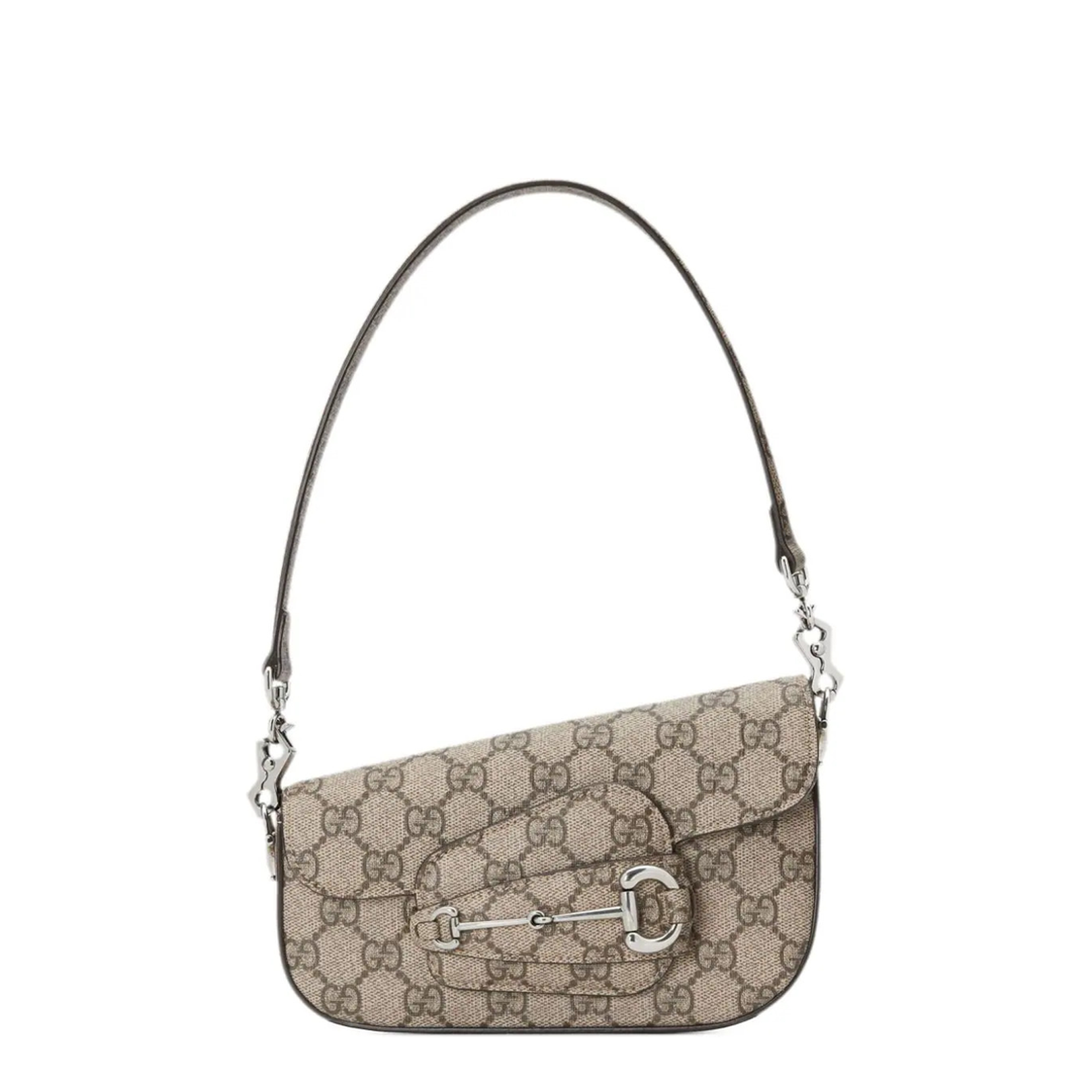 Ophidia Mini Leather Shoulder Bag - Beige