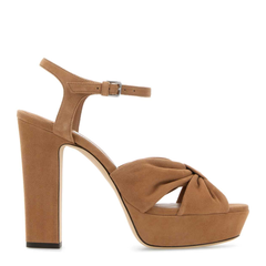 Camel Suede Heloise 120 Sandals
