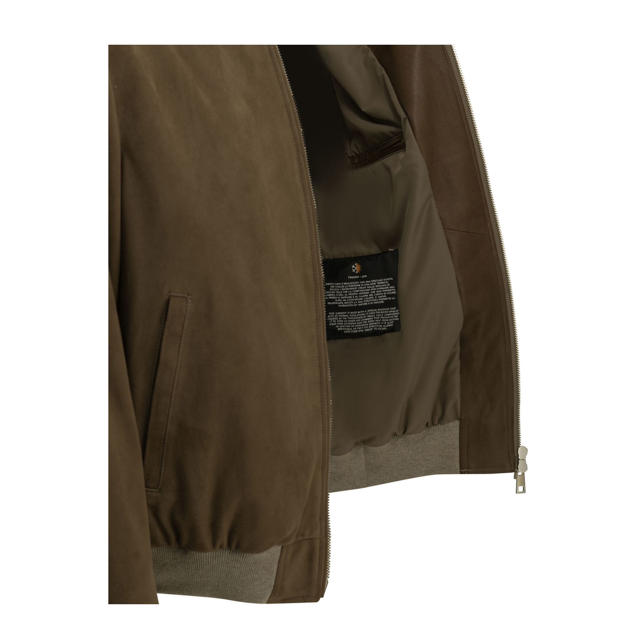 MAYFEYR - Altum - Padded Suede Bomber Jacket - MNSUEBOMBERBEIGE