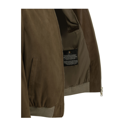 MAYFEYR - Altum - Padded Suede Bomber Jacket - MNSUEBOMBERBEIGE