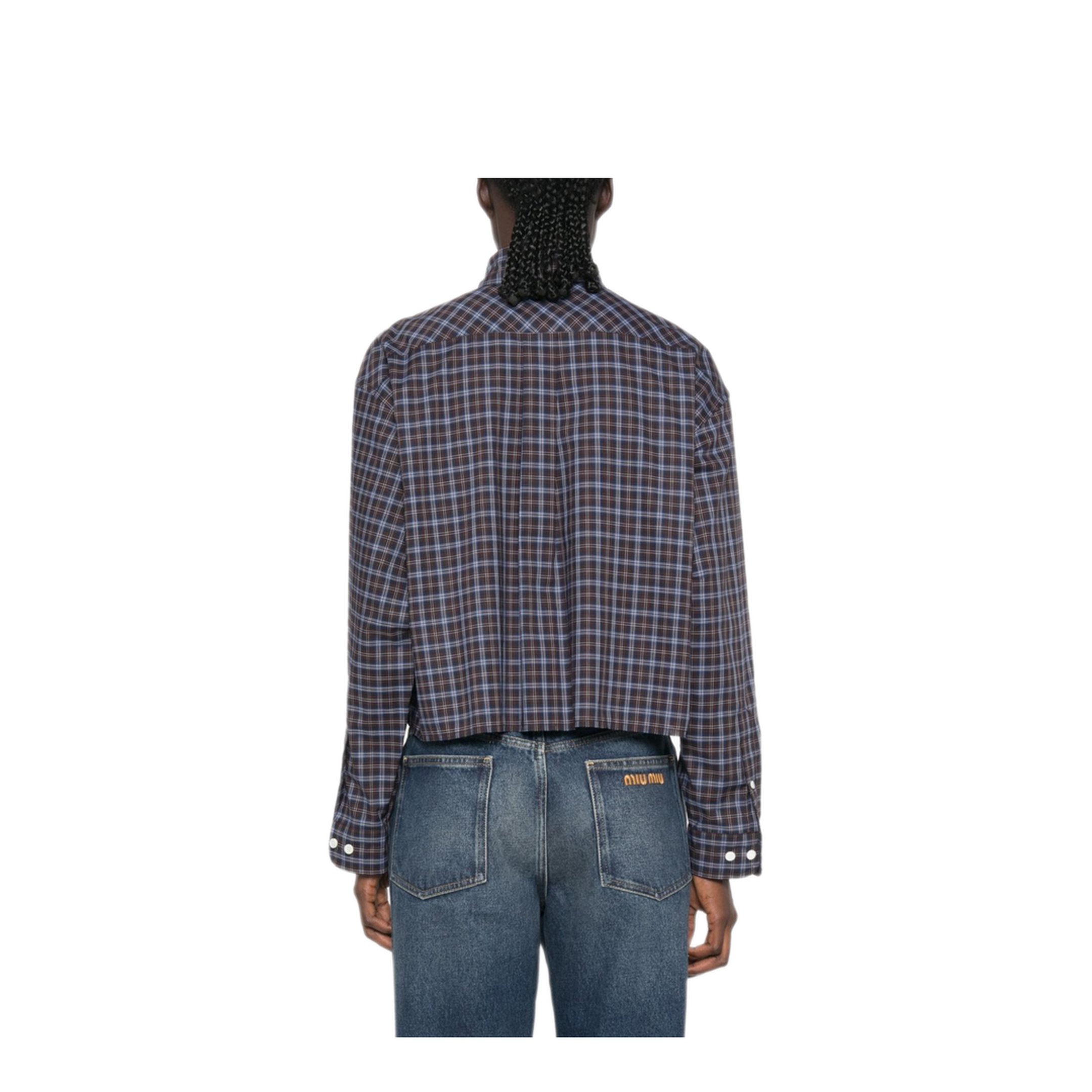 MAYFEYR - Miu Miu - Shirts Navy - MK165919U3F057W