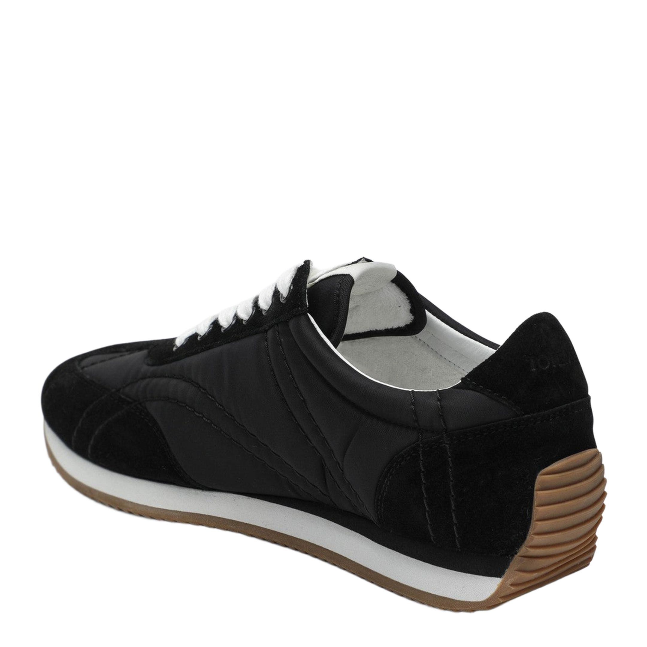MAYFEYR - Toteme - Black Sneakers In Suede And Fabric - 251-WAS1544FB0137001