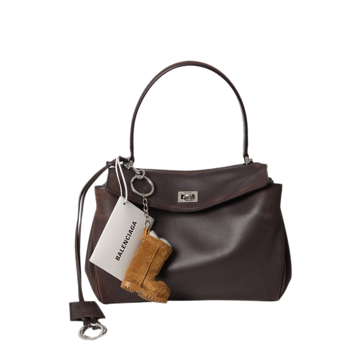 Small Rodeo Bag in Calfskin Leather Espresso