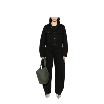 Black Maxi Barrel Workwear Pants