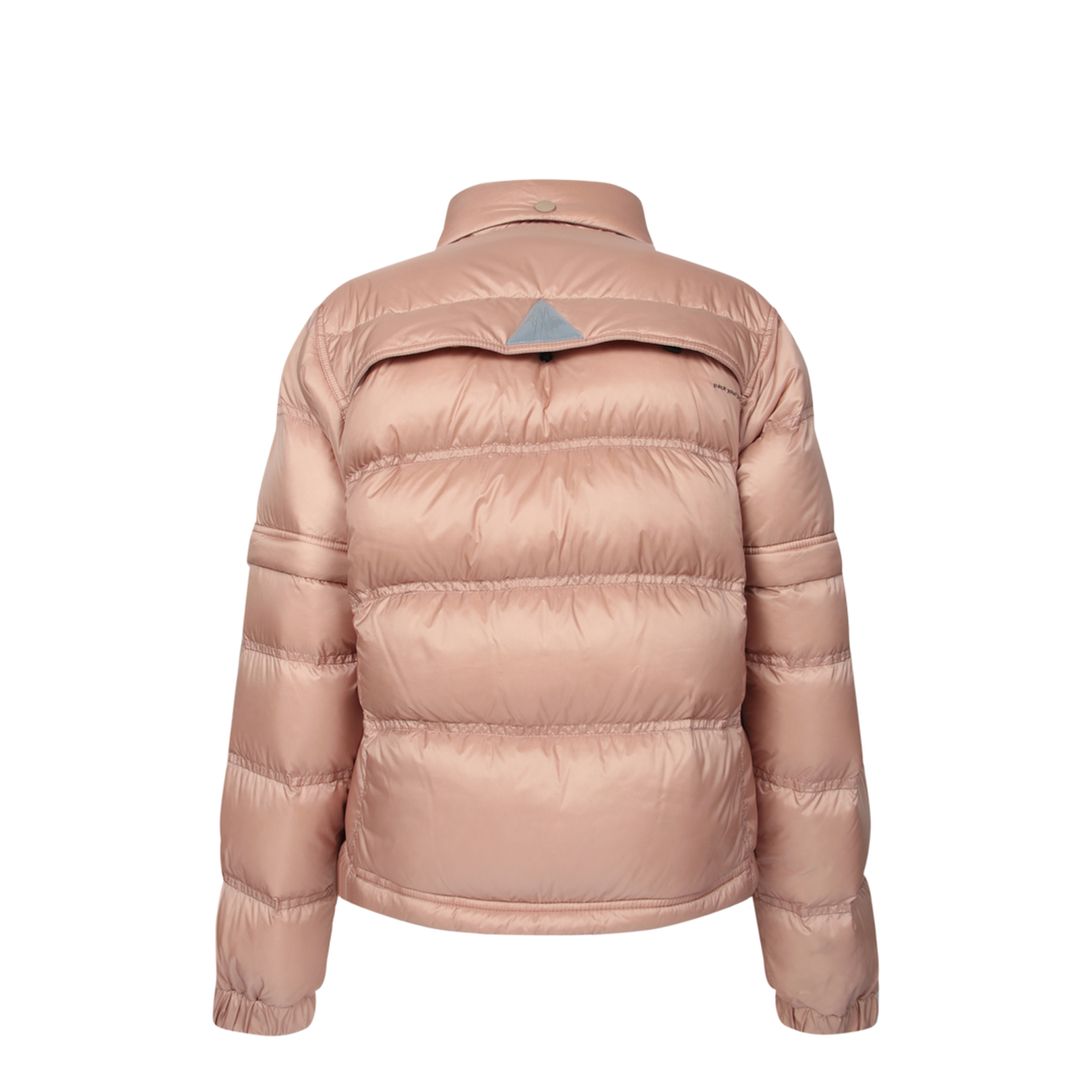 Quilted High Collar Zippered Pockets Jacket