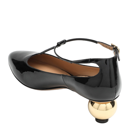 Black T-Strap Decollete