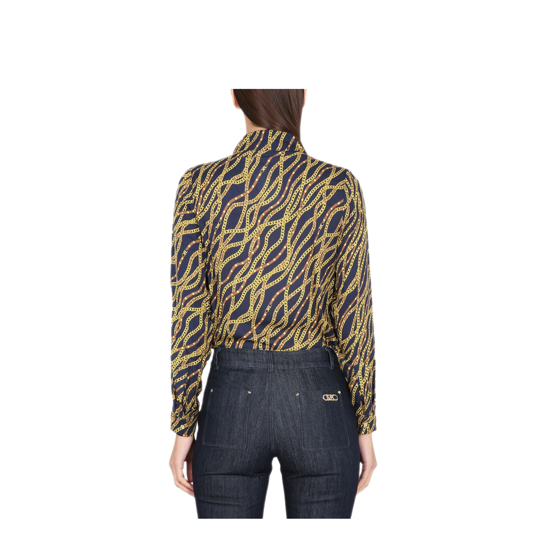 MAYFEYR - MICHAEL BY MICHAEL KORS - Silk Blend Shirt - MS340A68EE409MIDNIGHTBLUE