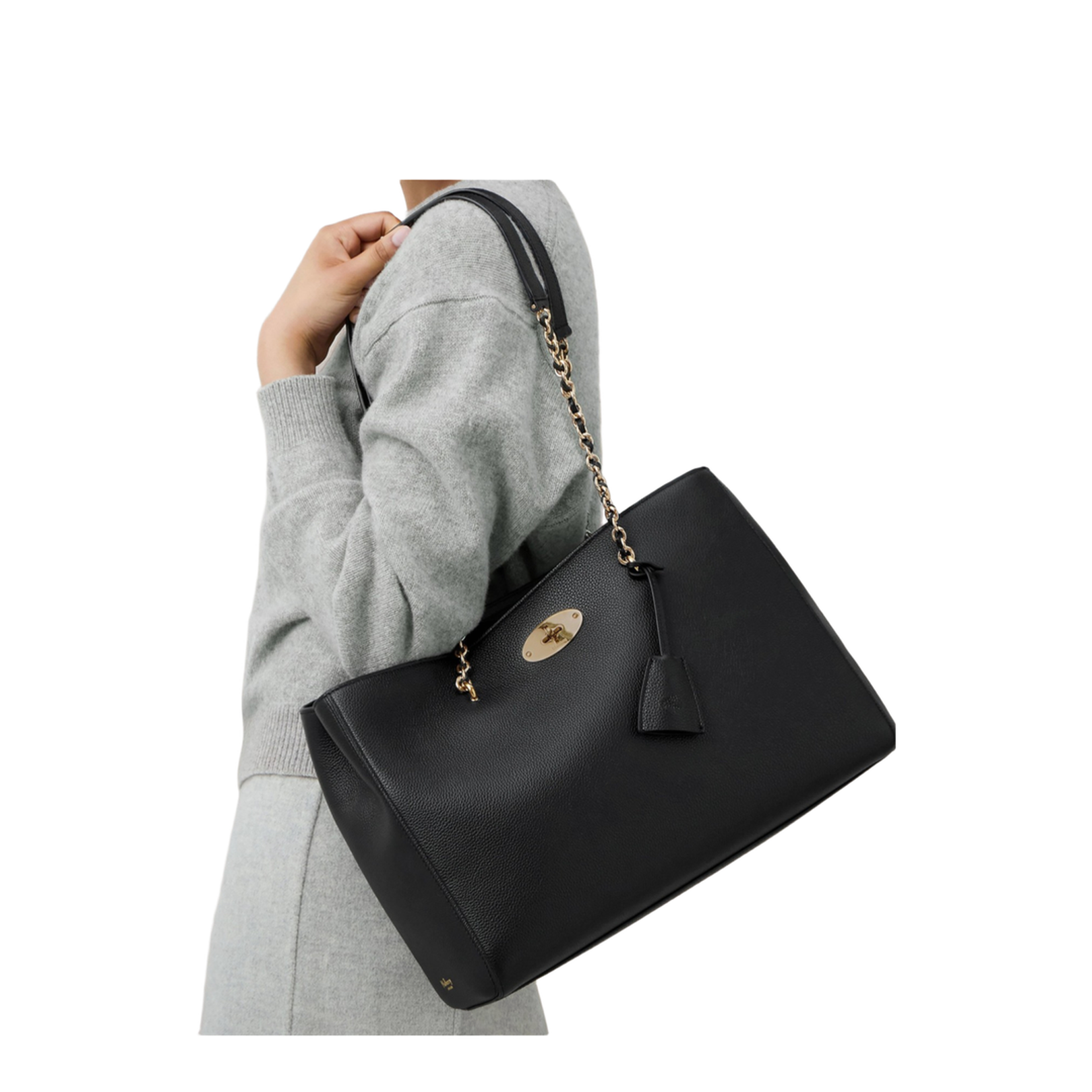 Lily Chain Tote Small Classic Grain