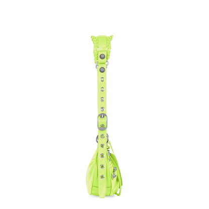 Le Cagole Xs Shoulder Bag in Neon Yellow