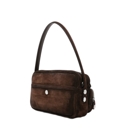 MAYFEYR - Acne Studios - Brown Suede Shoulder Bag - C10338ADM