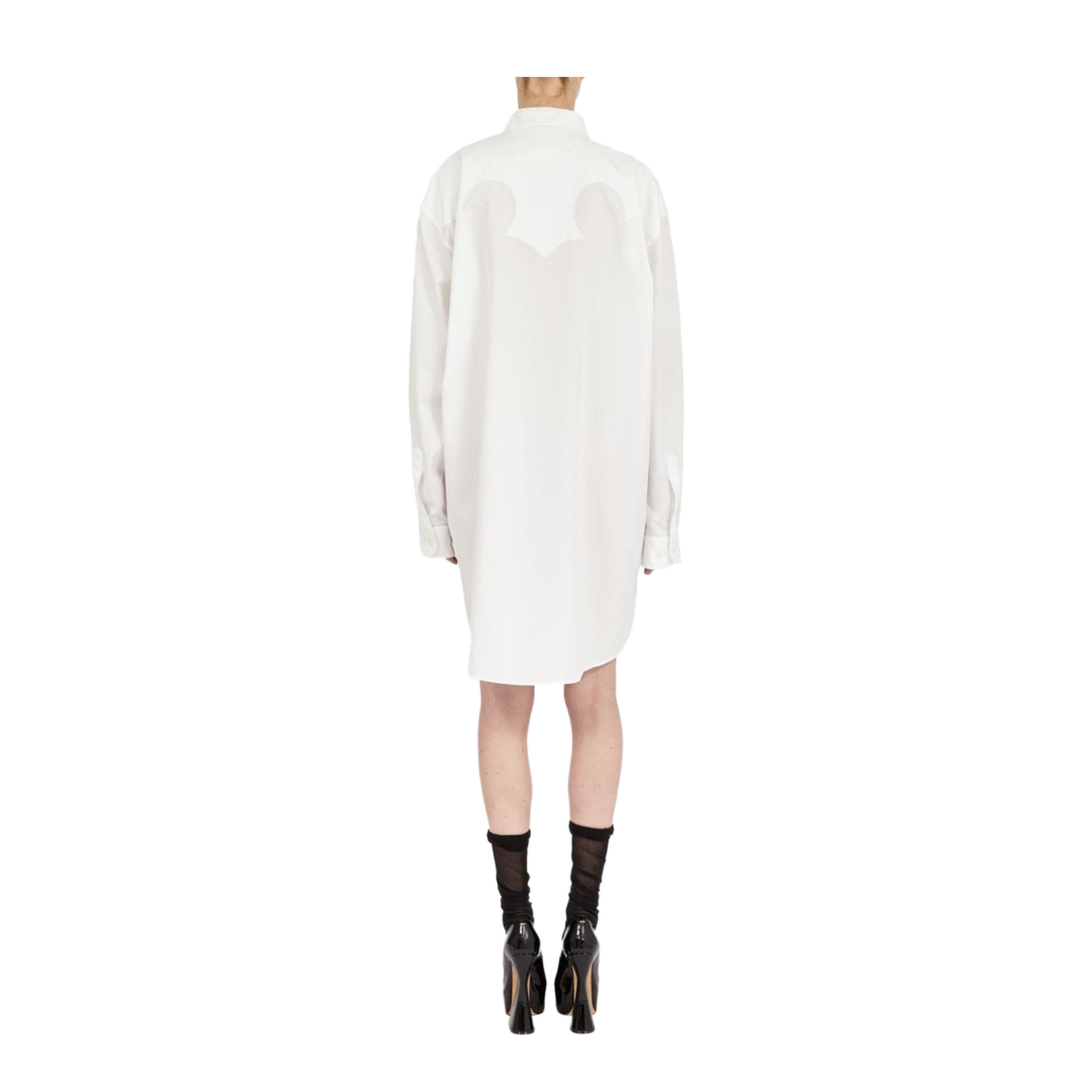 White Cotton Poplin Shirt