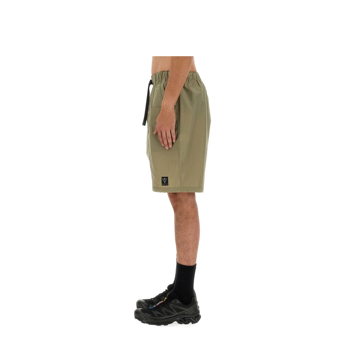 MAYFEYR - SOUTH2 WEST8 - Nylon Bermuda Shorts - OT481AGREYBEIGE