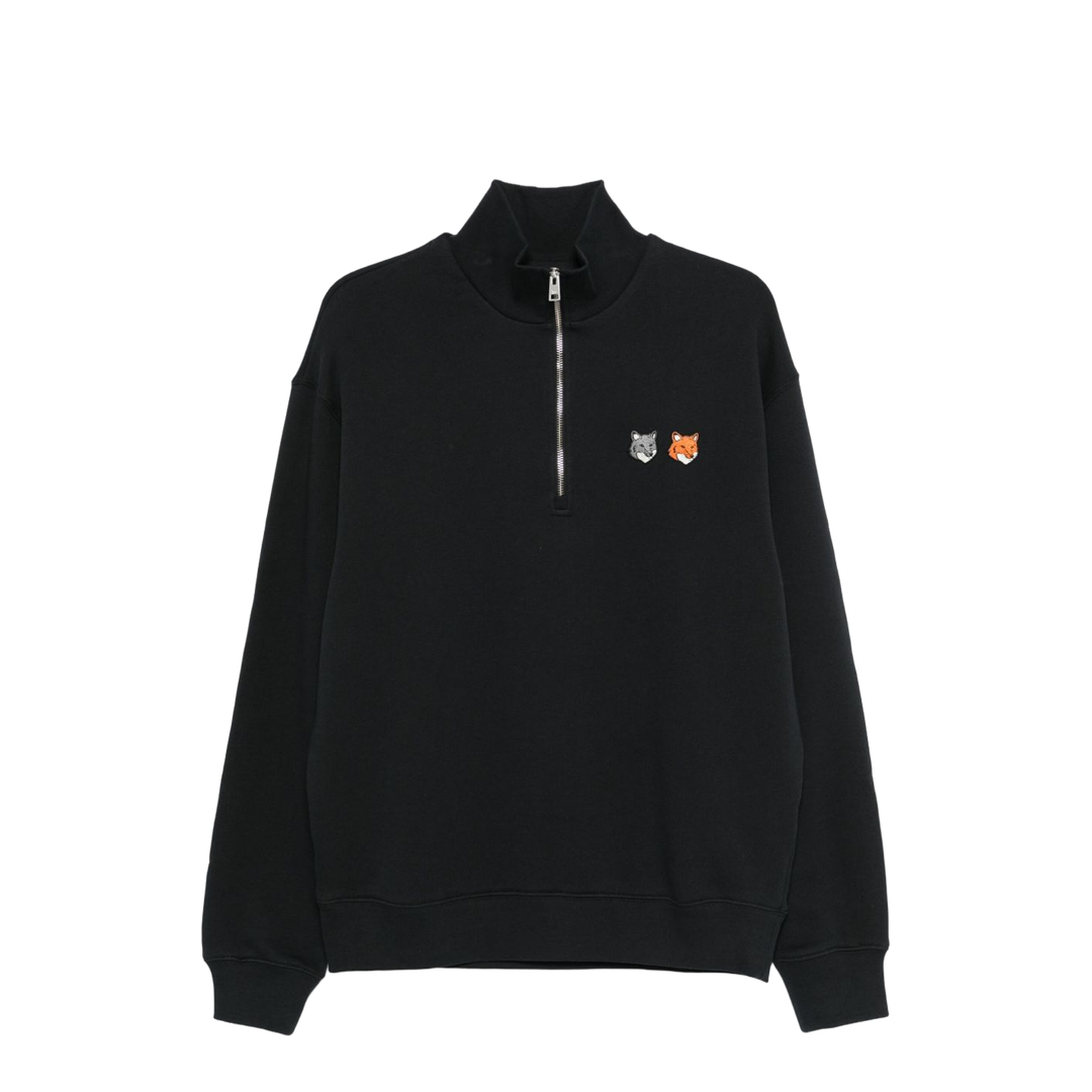 Double Bold Fox Head Cotton Sweatshirt