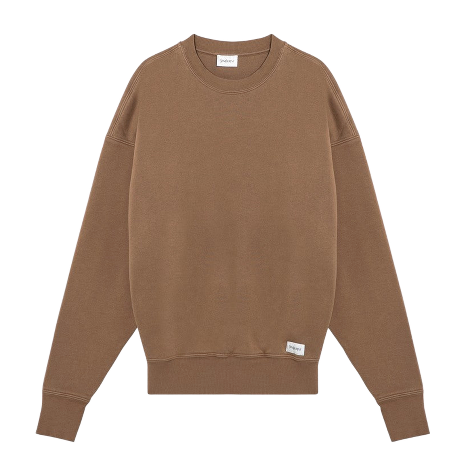 Caramel Coloured Plush Cotton Sweatshirt
