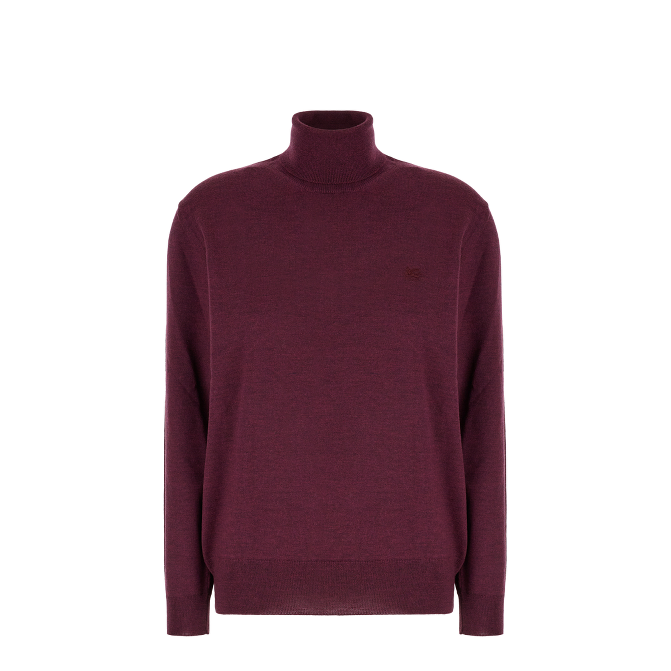 Turtleneck Knitted Sweater Red