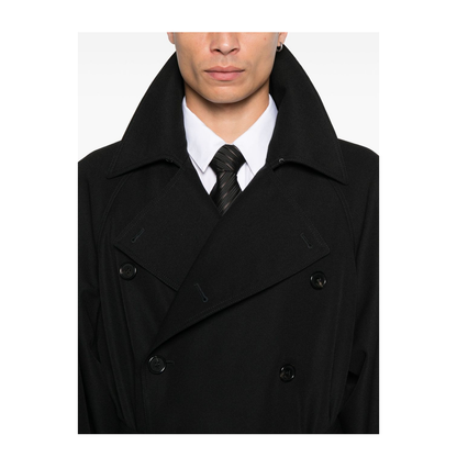 Long Coat in Grain de Poudre
