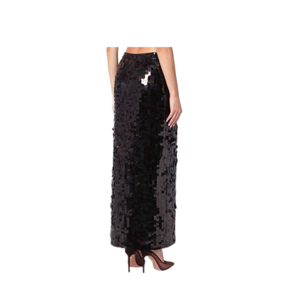 MAYFEYR - Parosh - Brown Sequinned Skirt With Slit - D621541NY086
