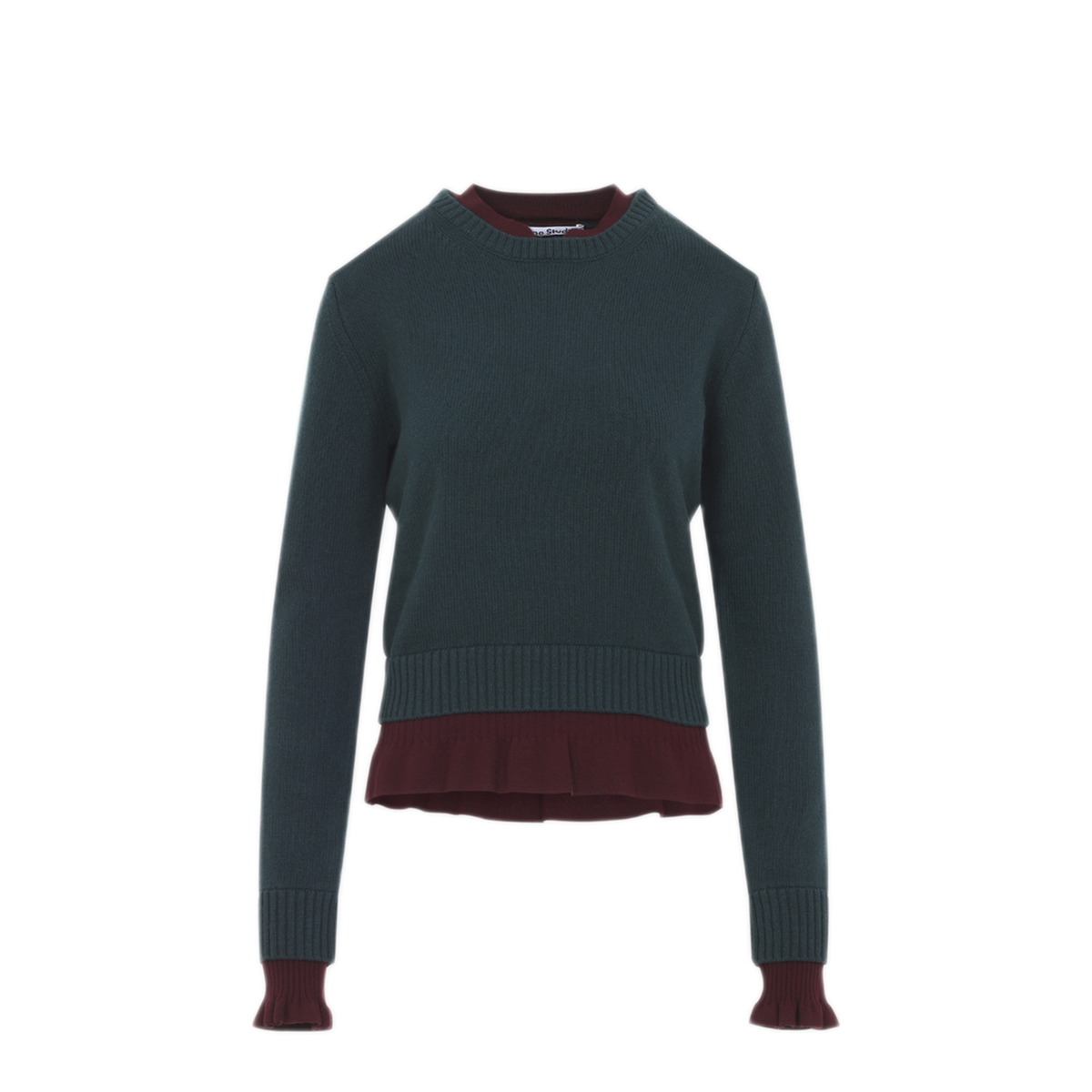 MAYFEYR - Acne Studios - Dark Green Wool Pullover - A60707AAX