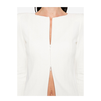 Cotton Blend Blazer Jacket