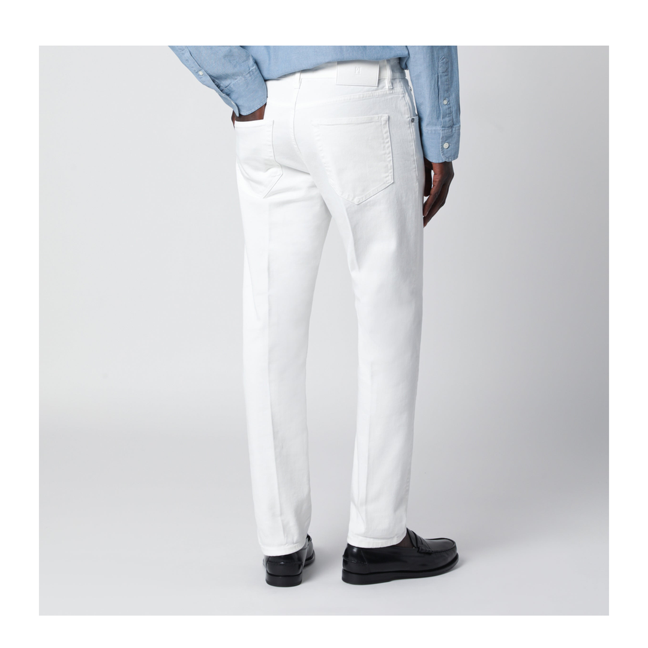 MAYFEYR - PT Torino - White Reggae Tapered Trousers - C5TP05B0OA14T0Y018