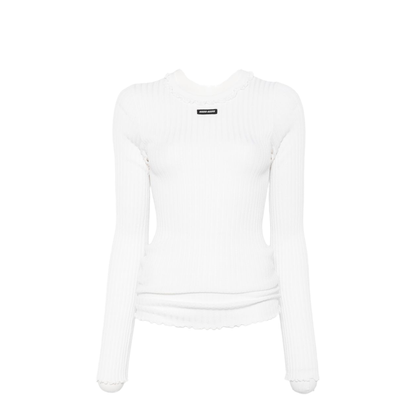 MAYFEYR - Miu Miu - Sweaters White - MML06T191XF0009