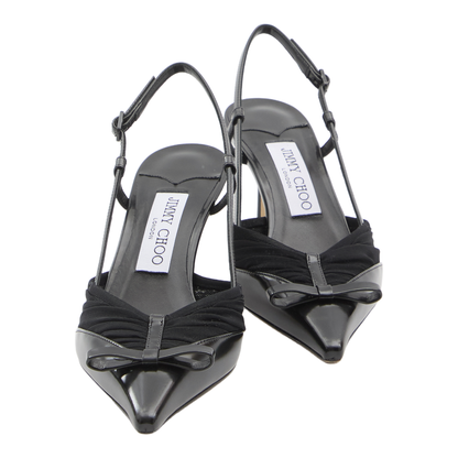 Mesh Slingback Pumps