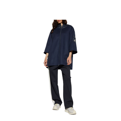 Navy Blue Wool Cape