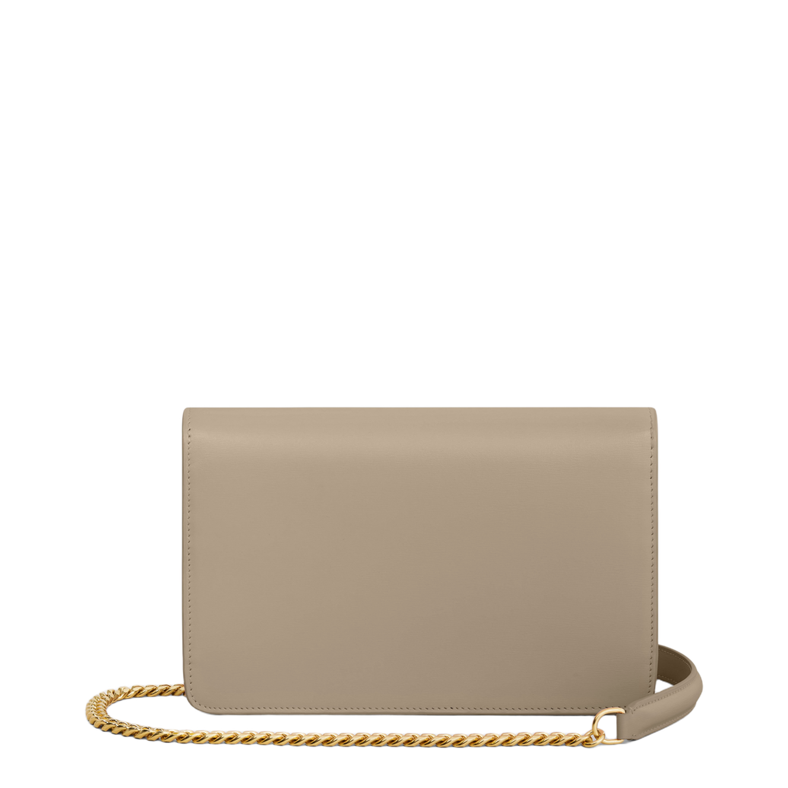 Wallet on Chain Margo in Shiny Calfskin - Modern Taupe