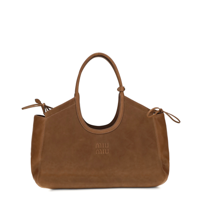 MAYFEYR - Miu Miu - Ivy Nappa Shopping Bag - 5BG342VOOO2BBL