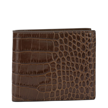 MAYFEYR - Tom Ford - Crocodile Print Leather Wallet Brown - Y0410LCL439SEBN