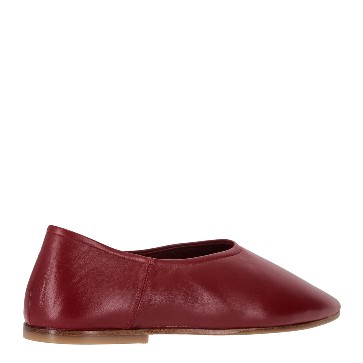 MAYFEYR - LA ROSE - Lipstick Red Leather Ballerina Shoes - DNGBORVRED