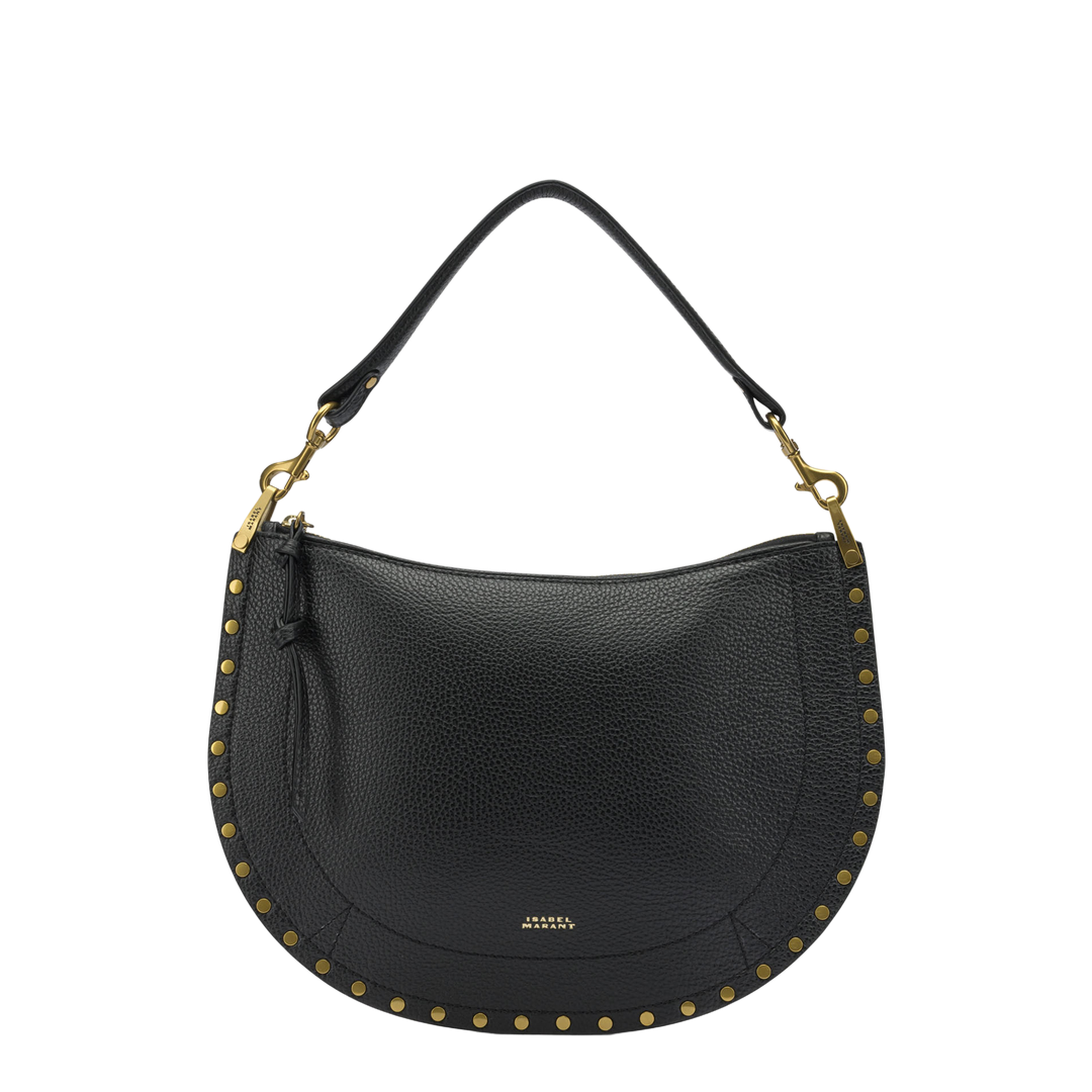 MAYFEYR - Isabel Marant - Oskan Soft Zip Medium Shoulder Bag - 25ABF0066FAC3C22M01BK