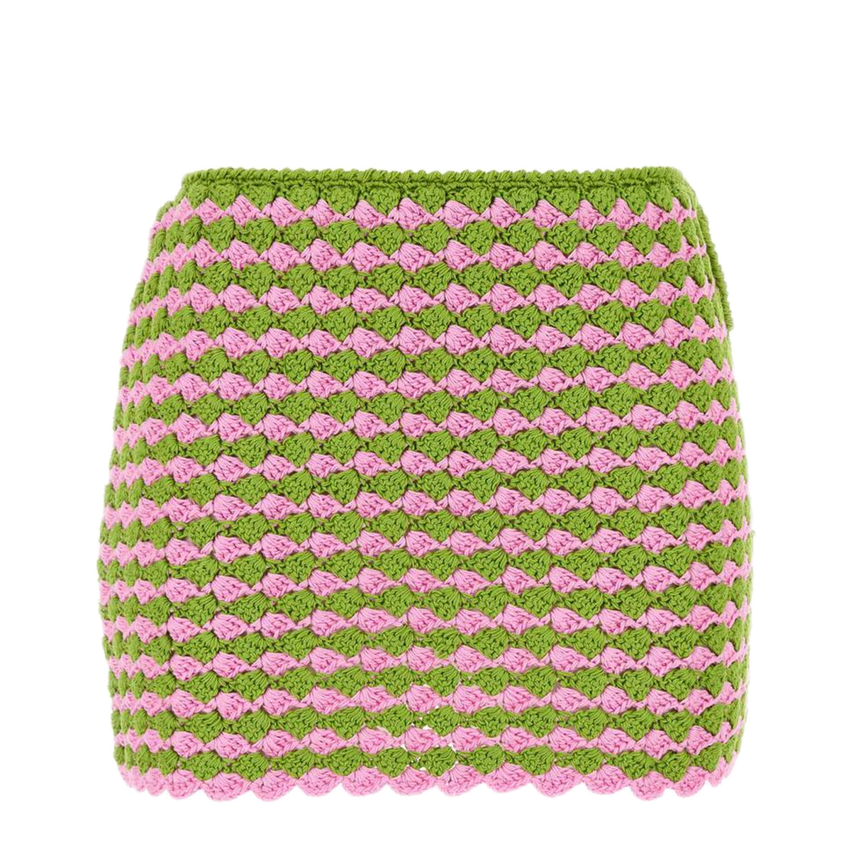 MAYFEYR - Prada - Two Tone Crochet Mini Skirt - 21526SOOO16SXF0MEX