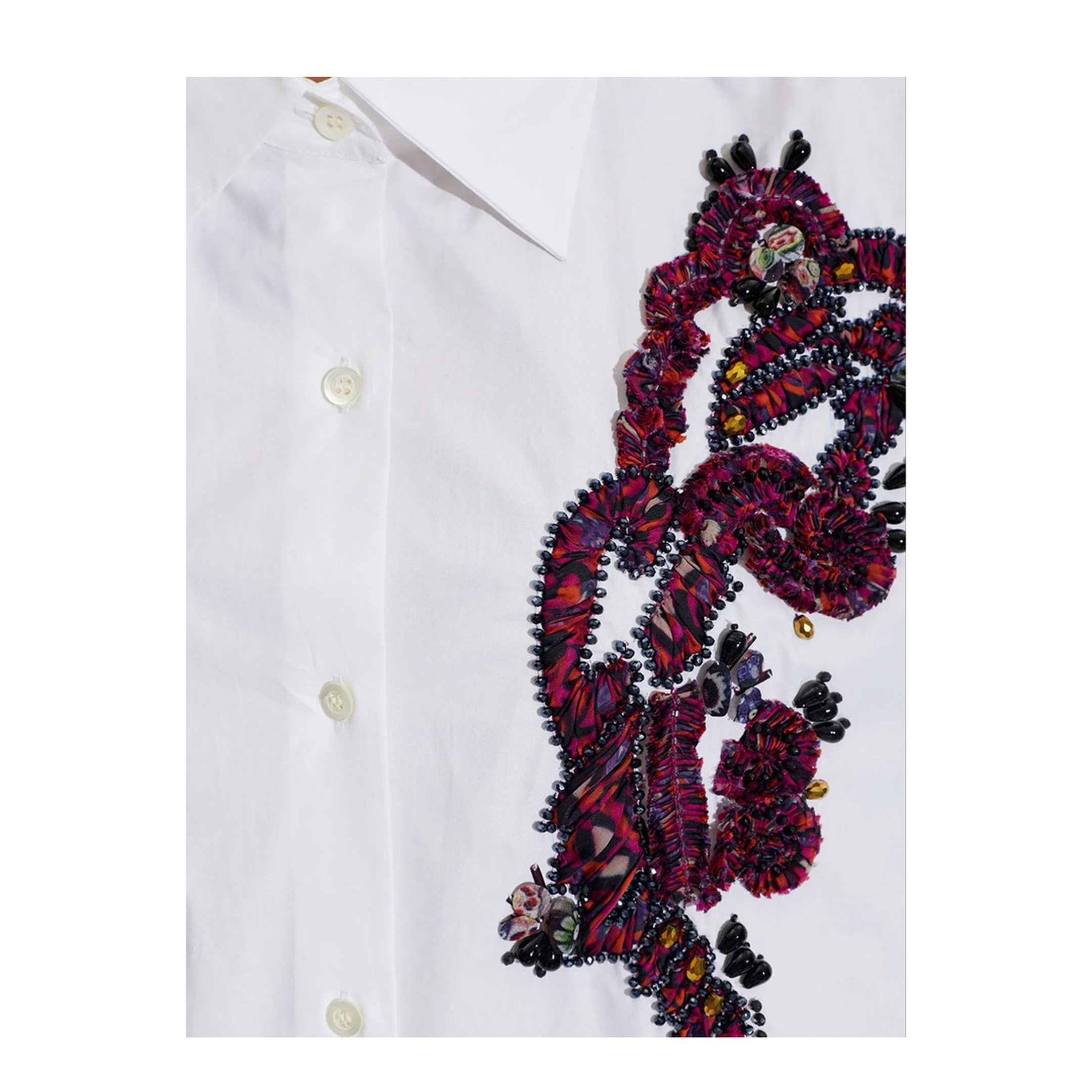 MAYFEYR - Dries Van Noten - Embroidered Cocoon Shirt - 01307144433001