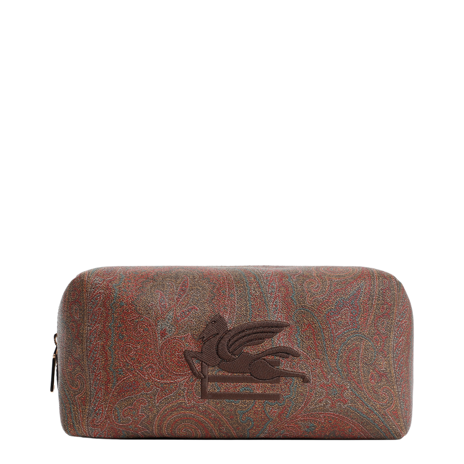 Pegaso Embroidered Paisley Print Wash Bag