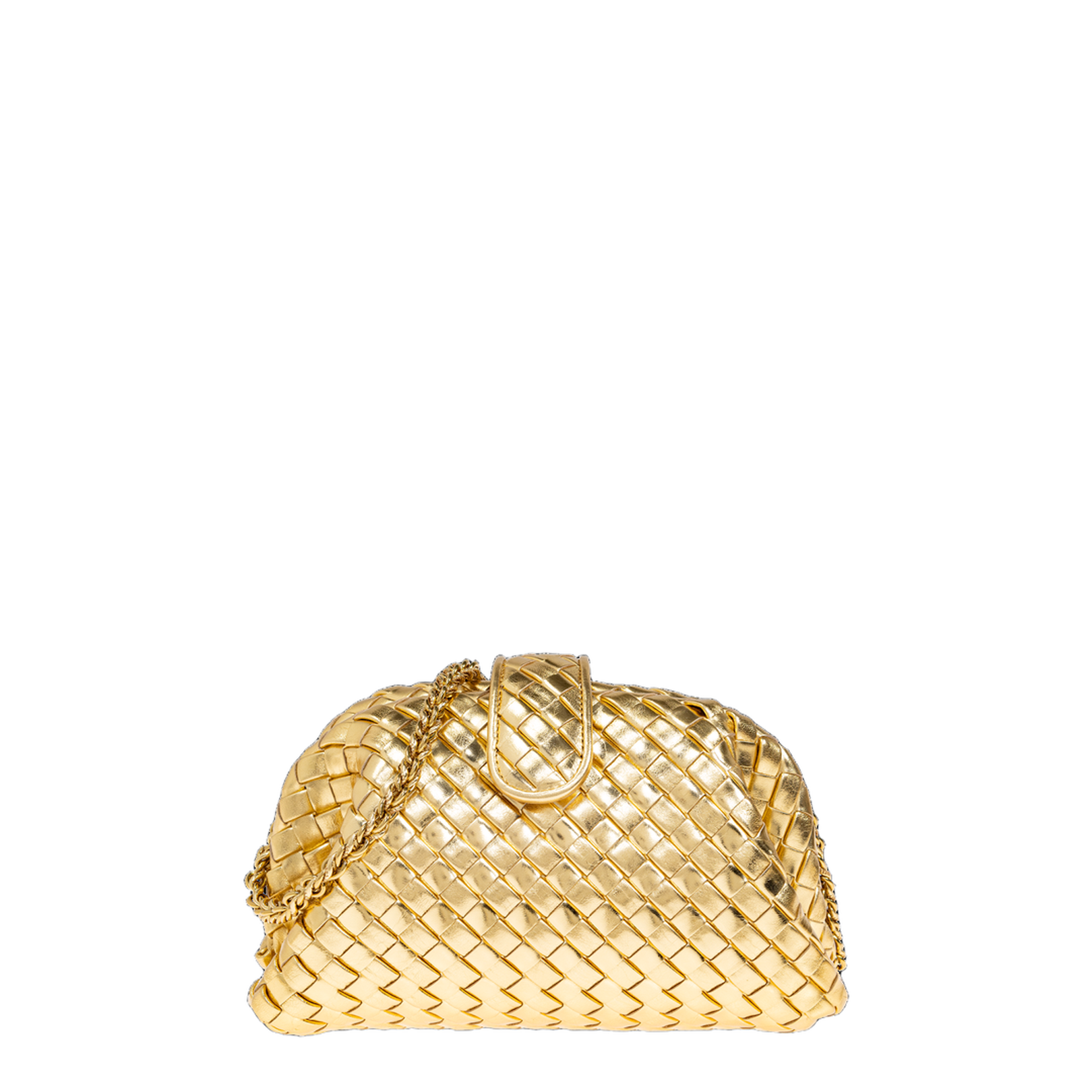 Lauren 1980 Gold Leather Clutch