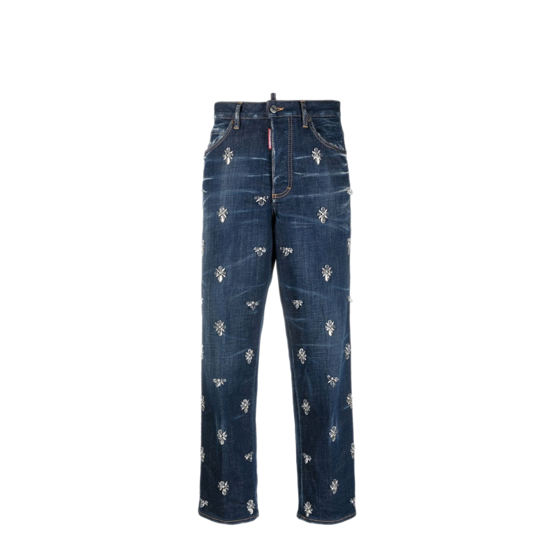 MAYFEYR - Dsquared2 - Crystal Flies High-Rise Jeans - S75LB0833S30342470