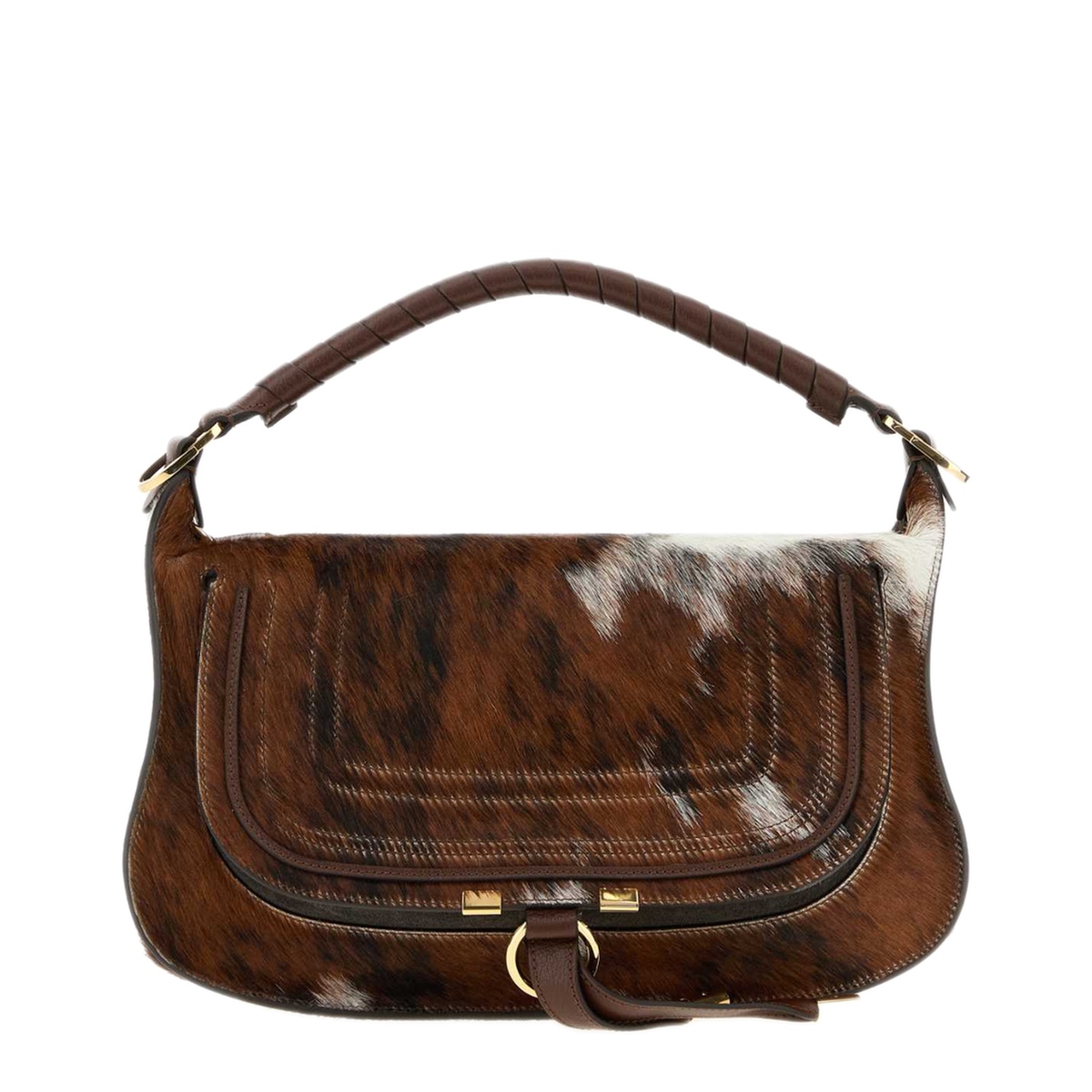 MAYFEYR - Chloè - Printed Calf Hair Marcie Handbag - CH26WS882T0925C