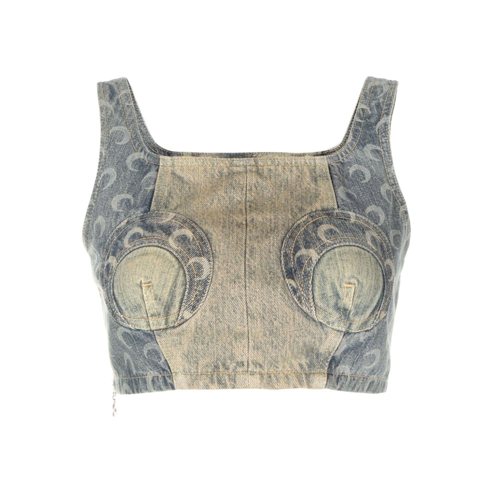 Regenerated Denim Top
