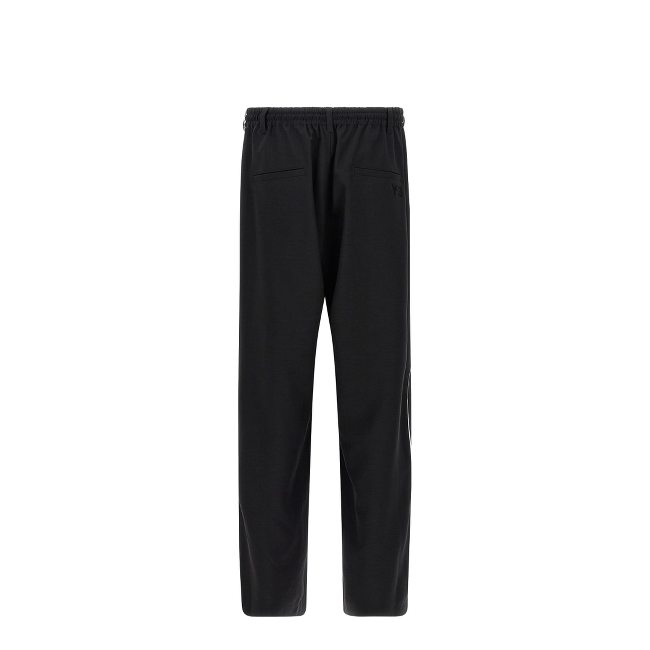 Black Drawstring Fastening Wide Leg Trousers