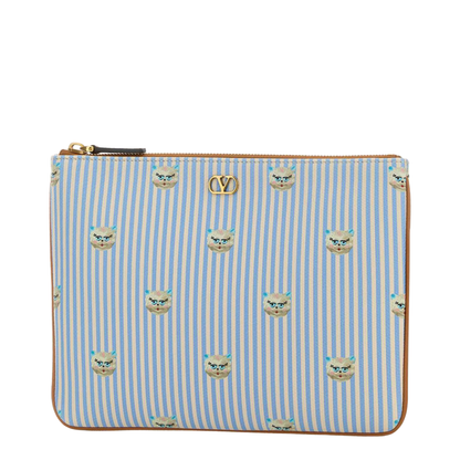 Printed Leather Pouch