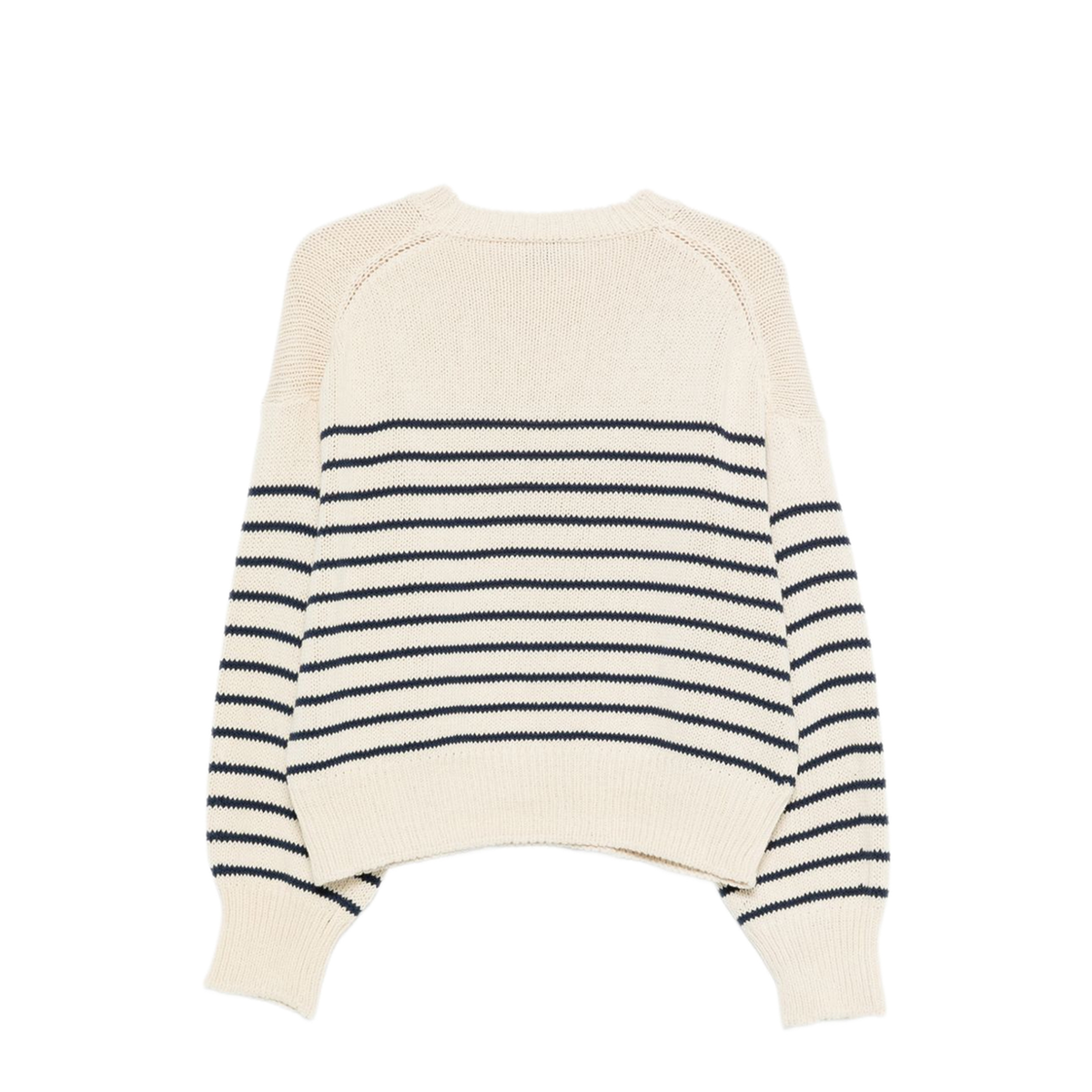 MAYFEYR - Alysi - Beige And Blue Striped Knitted Sweater - 216403P6048MENO